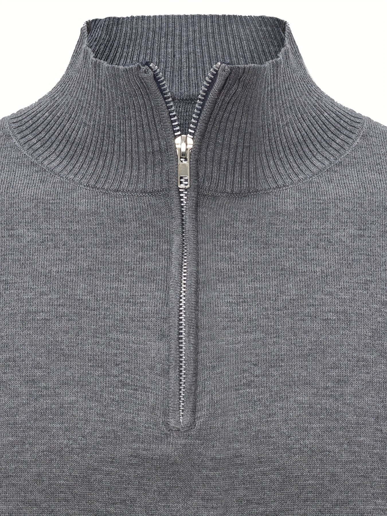 MAISON | Casual Quarter Zip Cardigan