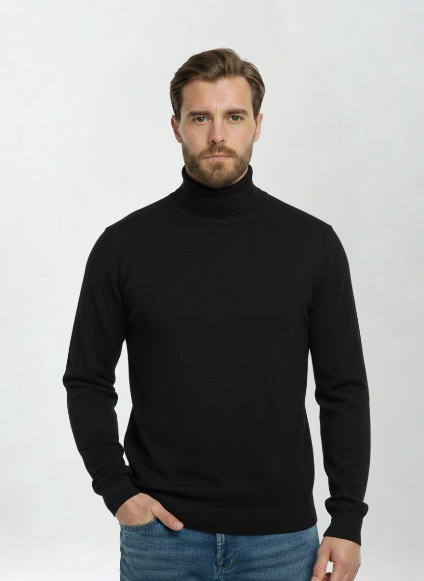 MAISON | Ribbed Turtleneck Jumper