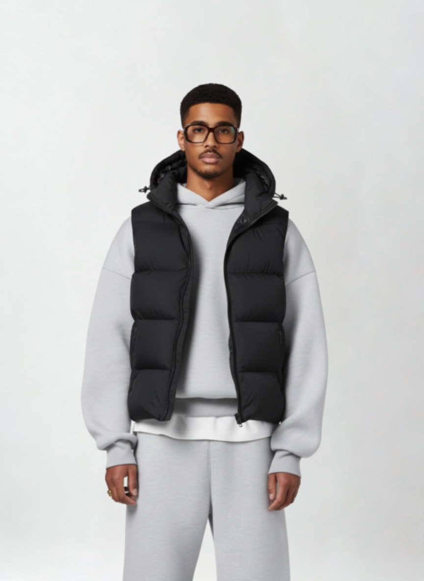 MAISON | Essential Summit Hooded Puffer Vest